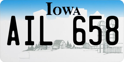 IA license plate AIL658
