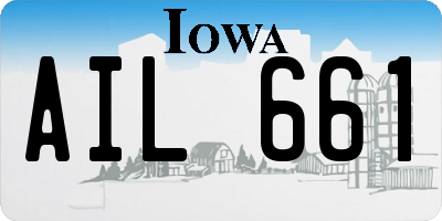IA license plate AIL661