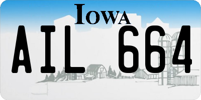 IA license plate AIL664