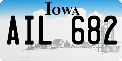IA license plate AIL682