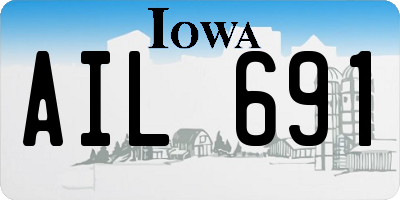IA license plate AIL691
