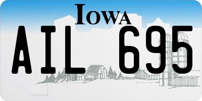 IA license plate AIL695