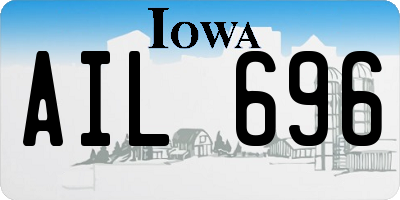 IA license plate AIL696
