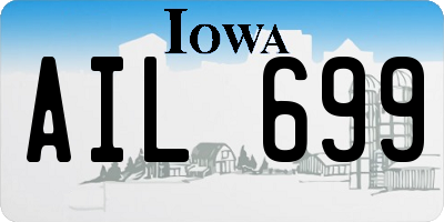 IA license plate AIL699