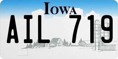 IA license plate AIL719