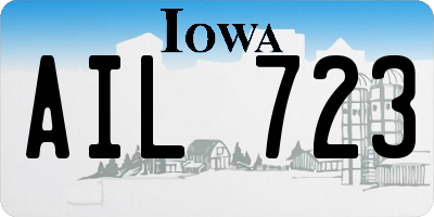 IA license plate AIL723