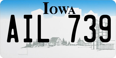 IA license plate AIL739