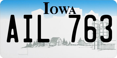 IA license plate AIL763