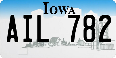 IA license plate AIL782