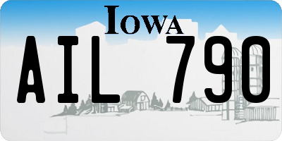 IA license plate AIL790