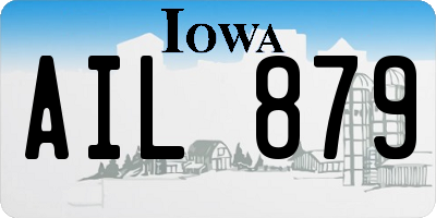 IA license plate AIL879