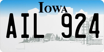IA license plate AIL924