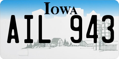 IA license plate AIL943