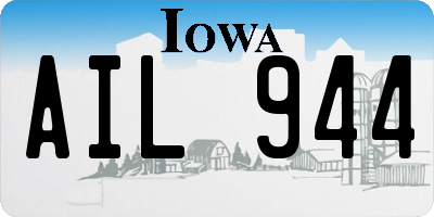 IA license plate AIL944
