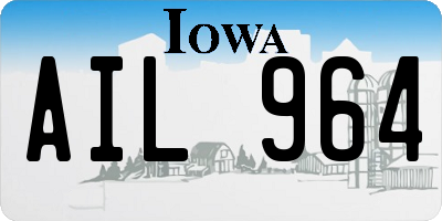 IA license plate AIL964