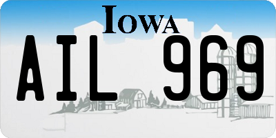 IA license plate AIL969