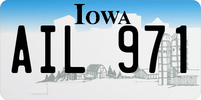 IA license plate AIL971