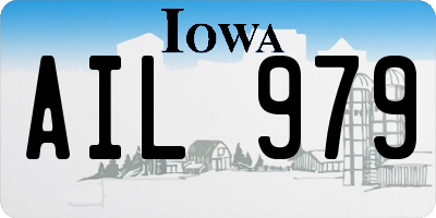 IA license plate AIL979