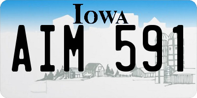 IA license plate AIM591