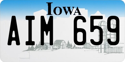 IA license plate AIM659