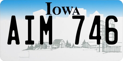 IA license plate AIM746