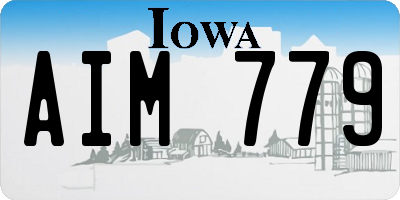 IA license plate AIM779