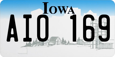 IA license plate AIO169
