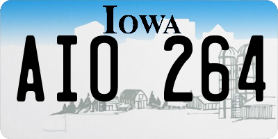 IA license plate AIO264