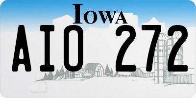 IA license plate AIO272