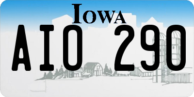 IA license plate AIO290