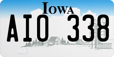 IA license plate AIO338