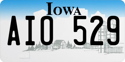 IA license plate AIO529