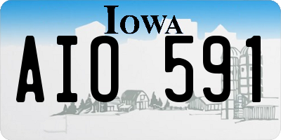 IA license plate AIO591