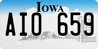 IA license plate AIO659