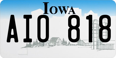 IA license plate AIO818