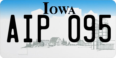IA license plate AIP095