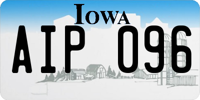 IA license plate AIP096