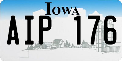 IA license plate AIP176