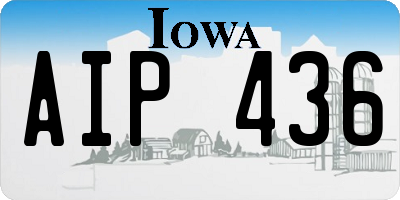 IA license plate AIP436