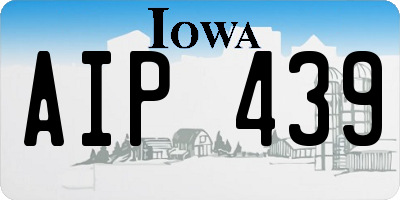 IA license plate AIP439