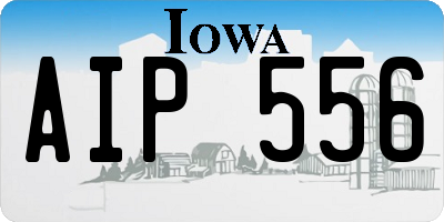 IA license plate AIP556