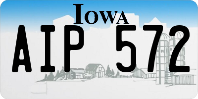 IA license plate AIP572