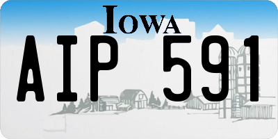 IA license plate AIP591