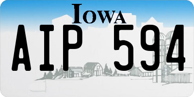 IA license plate AIP594