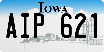 IA license plate AIP621