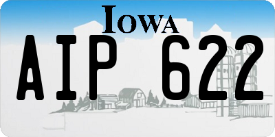 IA license plate AIP622