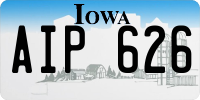 IA license plate AIP626