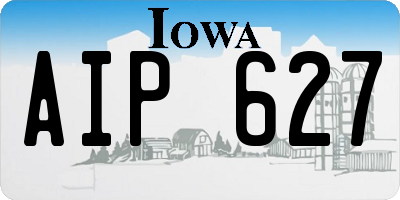 IA license plate AIP627