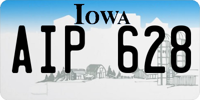 IA license plate AIP628