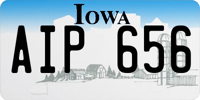 IA license plate AIP656